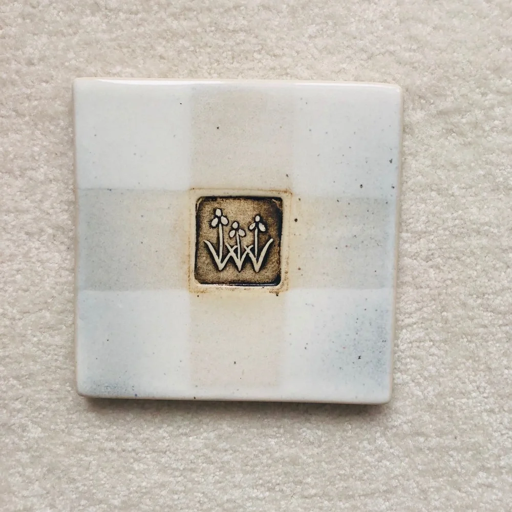 Decorative Handmade Ceramic Coaster